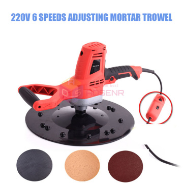 220V Electric Concrete Cement Mortar Trowel Masons Plaster Trowel Wall Smoothing Polishing Machine