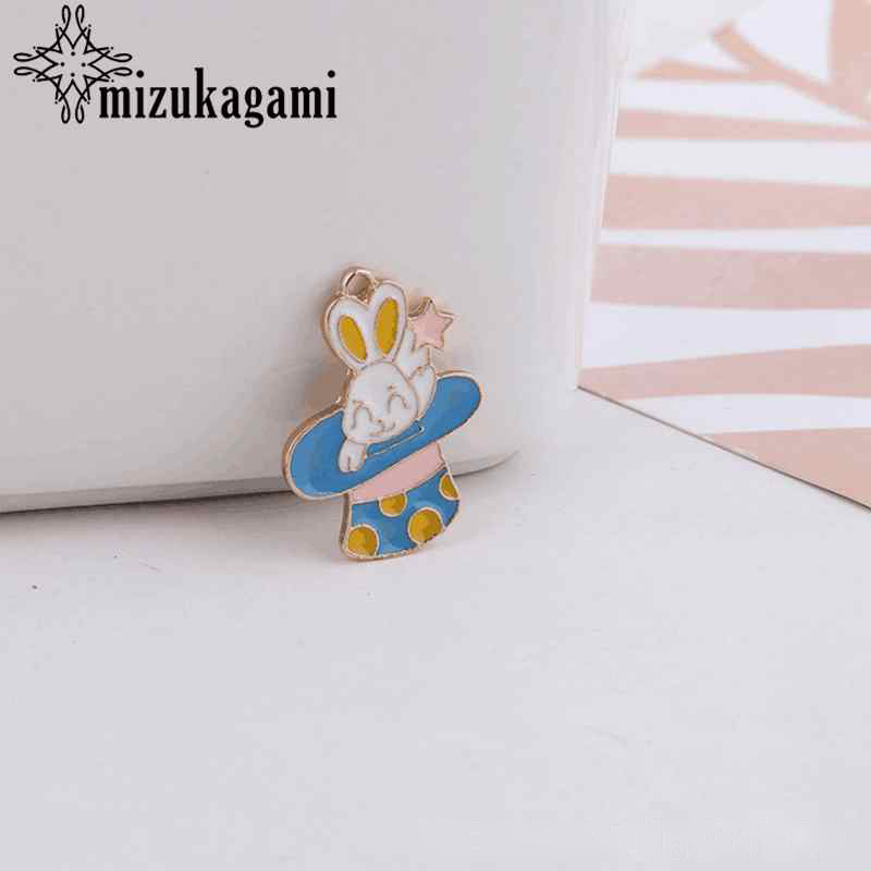 Zinc Alloy Enamel Charms Cartoon Animal Character 10pcs/lot For DIY Fashion Jewelry Making Accessories