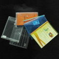 Deli 10-12pcs/set file transparent A4 plastic snap portfolio office stationery school and office supplies document bags