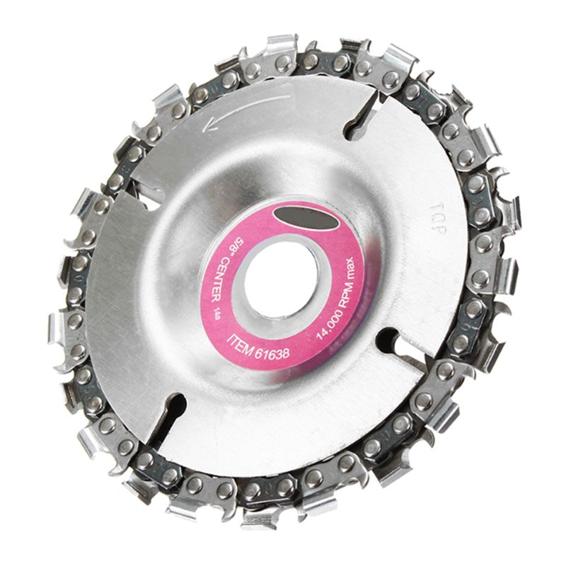 4 Inch Grinder Disc and Chain 22 Tooth Fine Abrasive Cut Chain For 100/115 Angle Grinder New Drop Ship