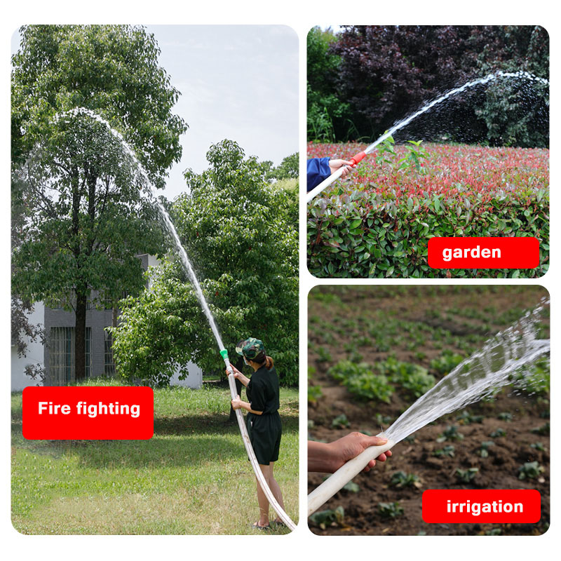 5m/roll 1inch Canvas Water Hose High Pressure Garden Irrigation Fire Hose Antifreeze Explosion-proof Soft Pipe