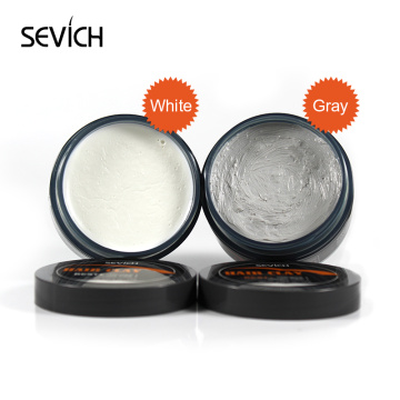 Sevich 2 Color Men Hair Clay Mud for Hair Strong Holding Finished Hair Styling Low Shine Long-lasting Hair Styling Wax 100g