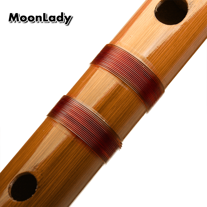 C/D/E/F/G Key Bamboo Flute with Red Line Musical Instruments Traditional Handmade Chinese Woodwind Instrument Easy to Learn