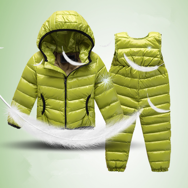 2020 New Children Winter 90% Duck down down Jacket Baby girl clothes Ski Wear Boy Infant Parka Snow Set Warm light Clothing Sets