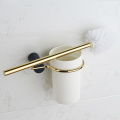 Bathroom Hardware Set Gold and Black Towel Rack Paper Holder Towel Hanger Corner Shelf Toilet Brush holder Bathroom Accessories