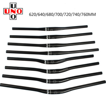 UNO alumin alloy bicycle handlebar mountain bike handlebar mtb 31.8*620/640/680/700/720mm rise flat handlebar cycling parts