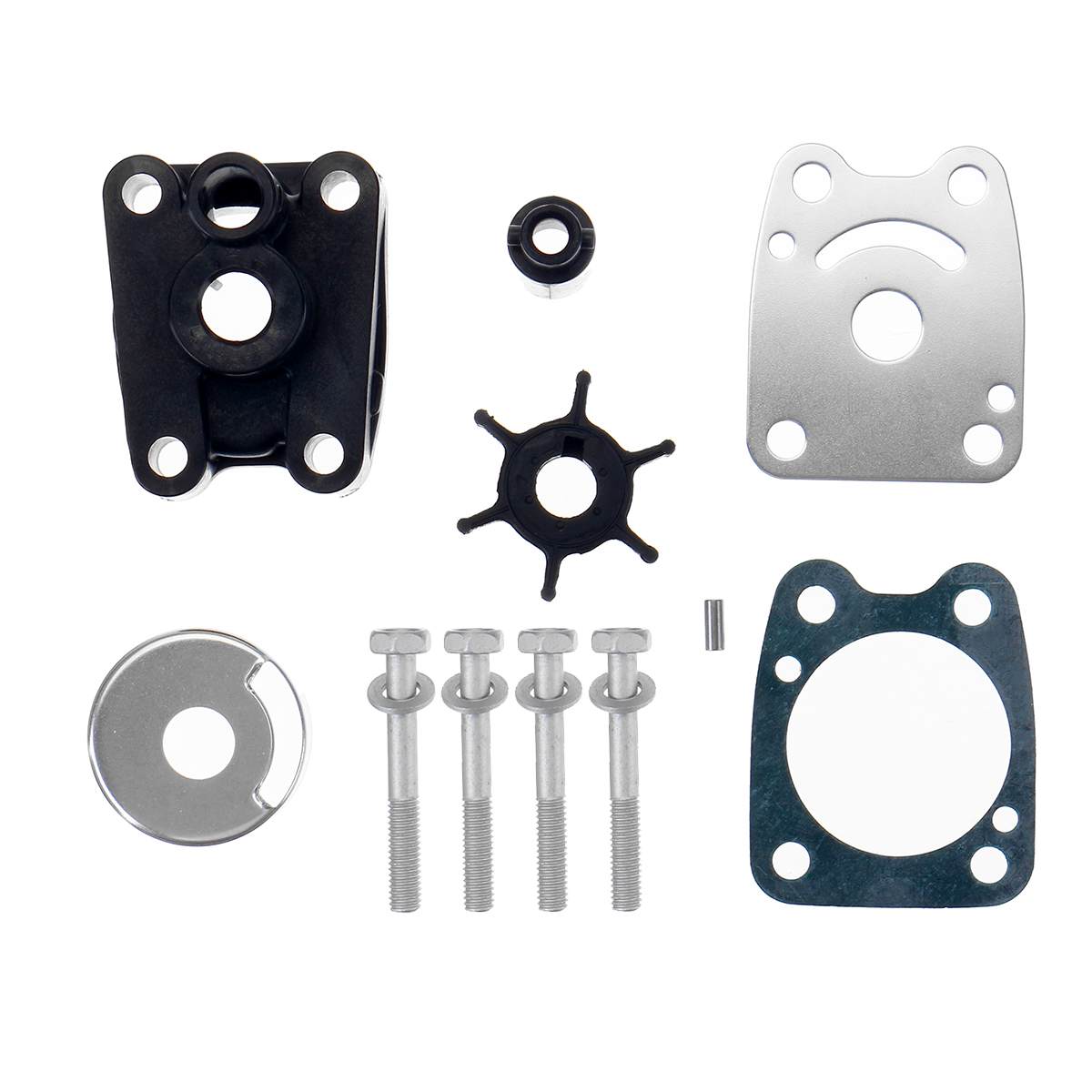 Water Pump Impeller Kit Replacement Outboard Parts for Yamaha 4/5hp 6E0-W0078-A2 Impeller Water Pump Gasket Repair Tool Kits