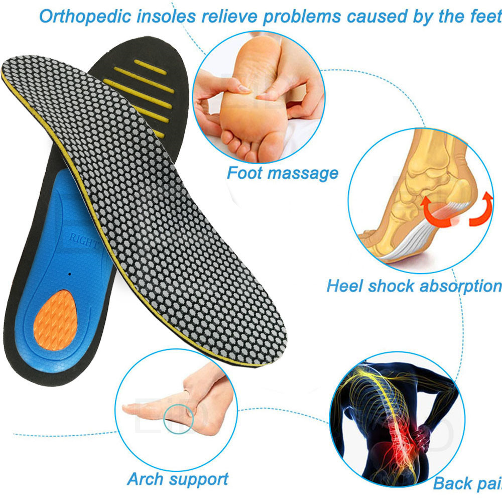 Orthopedic Insoles Gel 4D High Arch Support Insole Gel Pad Flat Feet For Women Men orthopedic Foot pain Plantar fasciitis Unisex