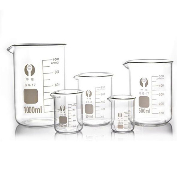 Capacity 5ml-100ml Low Form Beaker Measuring Glass Chemistry Lab Borosilicate Glass Transparent Beaker Wholesales