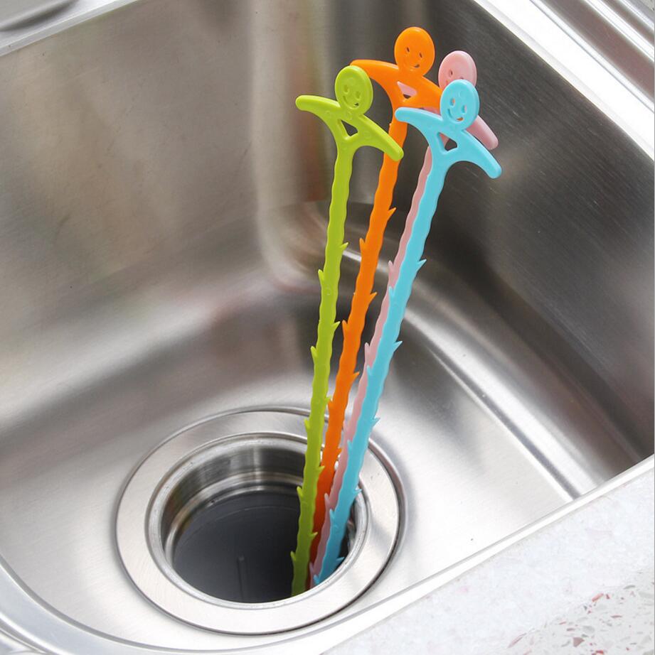 3pcs Sink Pipe Dredger Water Channel Drain Cleaner Hair Cleaning Hook Sewer Filter Anti Clogging Floor Wig Removal Clogs Tools