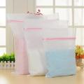 3 Size Zippered Mesh Laundry Wash Bags Foldable Thicken Delicates Lingerie Underwear Washing Machine Clothes Net