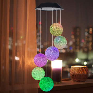 LED Solar Powered Butterfly Wind Chimes Light Home Garden Hanging Lamp Outdoor Decoration solar butterfly wind chimes new