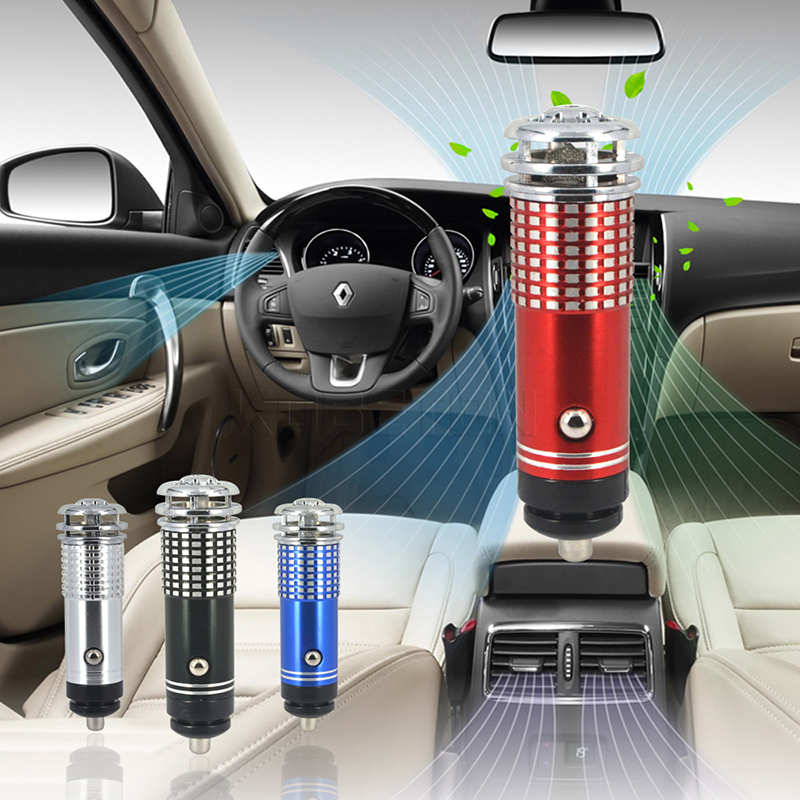 1pcs Mini Car Air Purifier 12V 5W Auto Car Fresh Air Ionic Purifier Oxygen Bar Ozone Ionizer Cleaner Auto Car Accessories