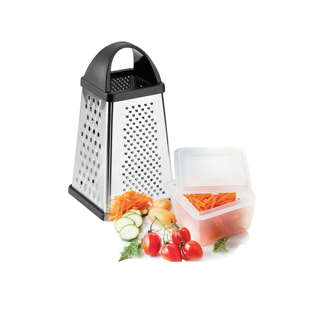 square grater with PP plasic bowl