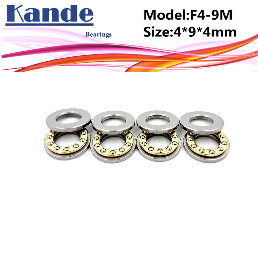 4pcs F4-9M 4x 9 x 4mm F4-9 high quality Miniature planar bearing 4x9x4 mm Axial Ball Thrust Bearing