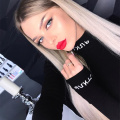 InstaHot Cotton Turtleneck Letter Print Bodysuits Women Autumn Sexy Long Sleeve Playsuits Black Bodycon Tops Female Solid Style