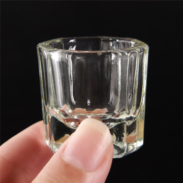 1Pcs Transparent Acrylic Liquid Glass Acrylic Powder Dappen Dish Crystal Glass Cup For Acrylic Nail Art Clear White Color