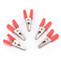 Test Metal Alligator Clip Crocodile Clips Electrical Clamp For Testing Probe Meter With Plastic Crocodile Clamp 10Pcs