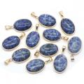 Oval Sodalite Pendant for Making Jewelry Necklace 18X25MM