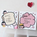 50 Sheets Kawaii Bread Girl Memo Pad Cute Stationery N Times Sticky Notes Portable Notepad School Office Supply Papeleria