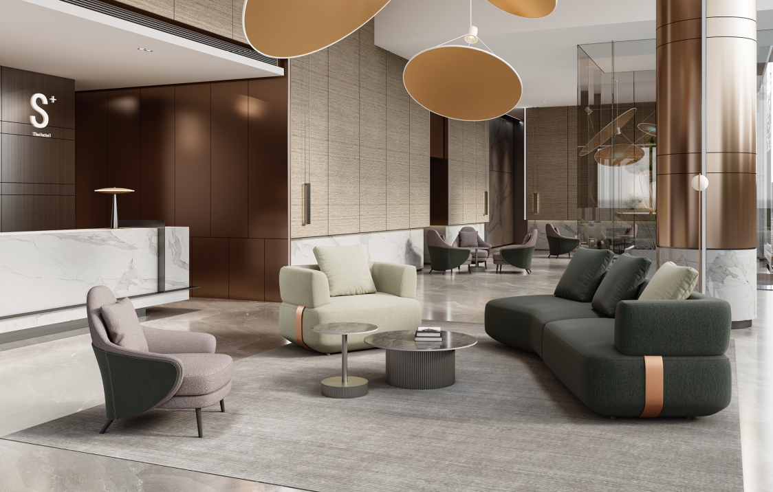 Simple Design Executive Office Sofa Commercial Waiting Area Office Sofa Set