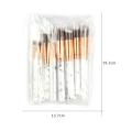 10pcs/set Professional Makeup Brushes Sets Highlighter Eye Cosmetic Powder Foundation Eye Shadow Cosmetics Eyebrows Soft Hair