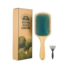 Paddle Bamboo Comb Wooden Bamboo Hair Brush Pin Hairbrush Scalp Massage Improve Hair Health Wood Paddle Detangling Comb