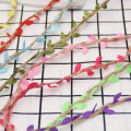 1M 5M Simulation Green Leaves Wedding Birthday Party Decoration Weaving Hemp Rope Rattan Gift DIY Bouquet Packaging Rope 5mm