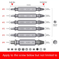 ANENG 6PCS/Set HSS Damaged Screw Extract Or Broken Breakage Heads Crew Extractors Wood Bolts Remover Extract Drill Tool