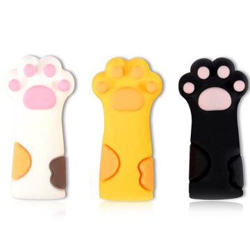 1x Cute Cat Paw Silicone Nipper Cover Protective Sleeve For Nail Cuticle Scissors Manicure Pedicure Tools Dead Skin Tweezers Cap