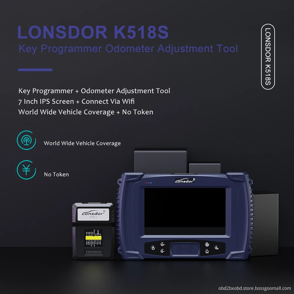 LONSDOR K518S Key Programmer Basic Version No Token Limitation Support All Makes Update Version of SKP1000