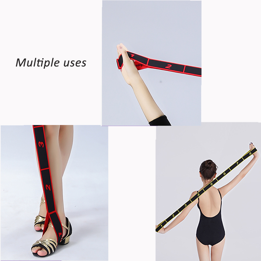 Number Yoga Pull Strap Belt Elastic Bands for Fitness Exercise Equipment Nylon Latex Dance GYM Fitness Exercise Resistance Bands