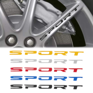 4PC/Set SPORT Style Car Door Rims Wheel Hub Racing Sticker Graphic Decal Automobiles Exterior Accessories