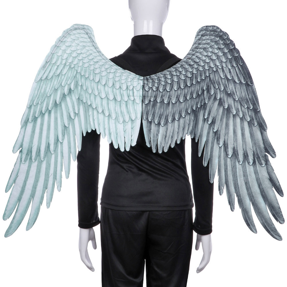 8 Styles Adult Kids 3D Bird Feather Wing Halloween Cosplay Angel Demon Wings Festival Carnival Costume Prop Paper Box Packaging