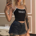 Love Print Crop Top 2021 New Summer Sexy Women Strap Tank Top Cropped Feminino Ladies Elastic Shirt Casual Vest Camisole Tops