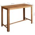 [USA Warehouse]Bar Table and Chair Set 7 Pieces Solid Acacia Wood