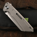 Green thorn, SNECX BUSTER, lapel folding knife M390 steel TC4 titanium handle outdoor camping utility fruit knife EDC tool