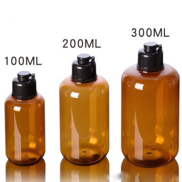 10pcs 100ML/200ML/300ML Empty PET Cosmetic Jingle Cover Containers E Liquid Bottles Large Capacity Emulsion Sub-Bottle