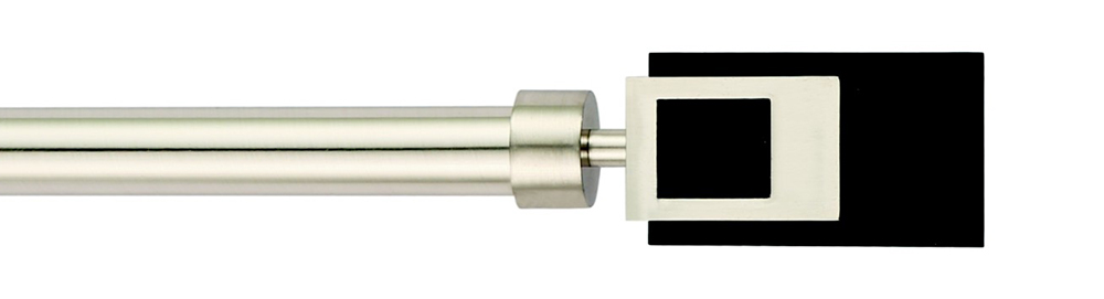 Metal finial with Acrylic curtain pole