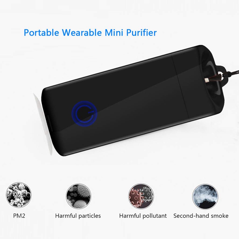 Mini Air Purifier, Portable Wearable Personal Air Purifiers Remove Allergies Odors Dust Second-Hand Smoke Womens Necklace Gift