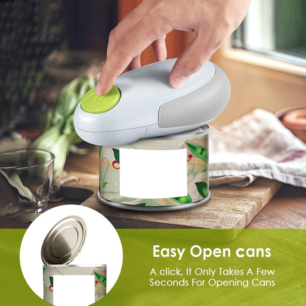 3 Colors Automatic Electric Can Opener Beer Bottle Jar Battery Operated Handheld Can Tin Opener Bar Kitchen Tool Dropship