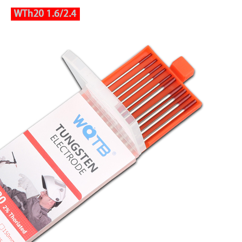 WQTB Tungsten electrodes 1.6MM/2.4MM tig welding rods 150mm 175mm tig electrodes Mixed size package10pcs/lot