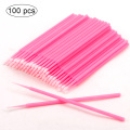 100PCS/Bag Eyelash Brushes Disposable Cotton Swab Micro Individual Eyelashes Microbrush Lash Removing Lash Extension Accessories