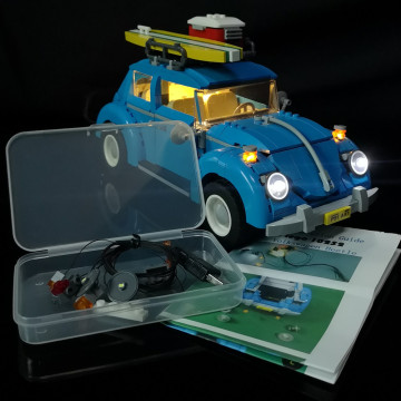 LED light up kit for 10252 Beetle model and 21003 ( car bricks set not included) only include light set