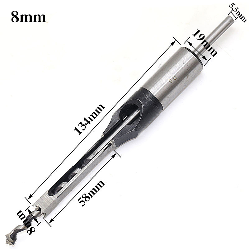 6mm 8mm 10mm 12.5mm 12.7mm Useful Carpenter Square Drill Bit Tool Woodworking Bit Hole Drill Guide Positioner