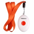 SINGCALL Wireless Nursing System, Medical Call Pager, Panic Button, Oval Rounded Shape Bell with the Necklace APE160