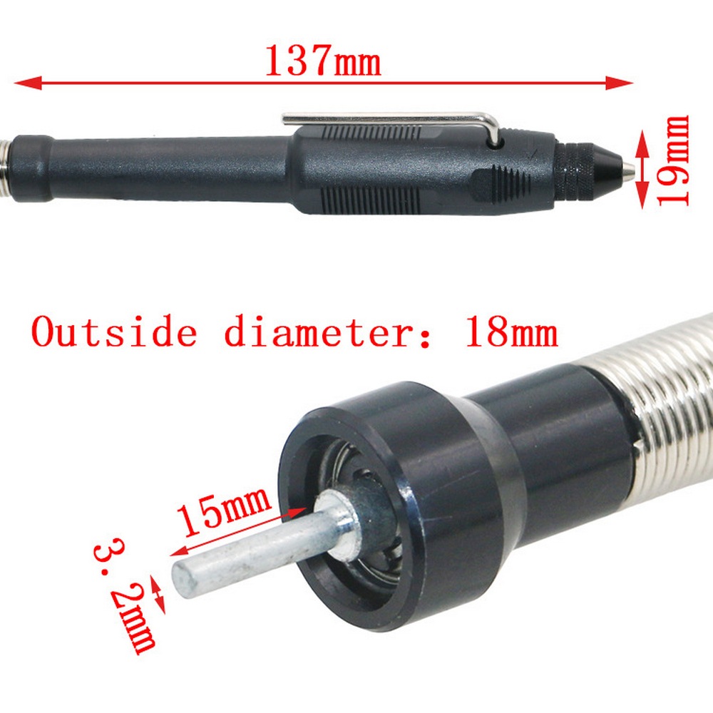 Flexible Shaft 895-910mm Corded Electric Flexible Drill Grinder Flex Extension Shaft M8 Keyless Chuck Dremel Power Rotary Tool