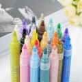 12 Colors DIY Pencil Set Water Acrylic Paint Pens for Drawing Painting Crayons Stationery Office School Art Supplies