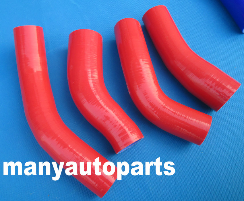 Silicone Intercooler Hose Kits For Nissan Fairlady 300ZX Z32 Turbo red