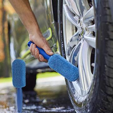 Car Wheel Brush Window Rims Tire Washing Brush Vehicle Car Wheel Rim Brush Plastic Handle Cleaning Brush Washing Tool